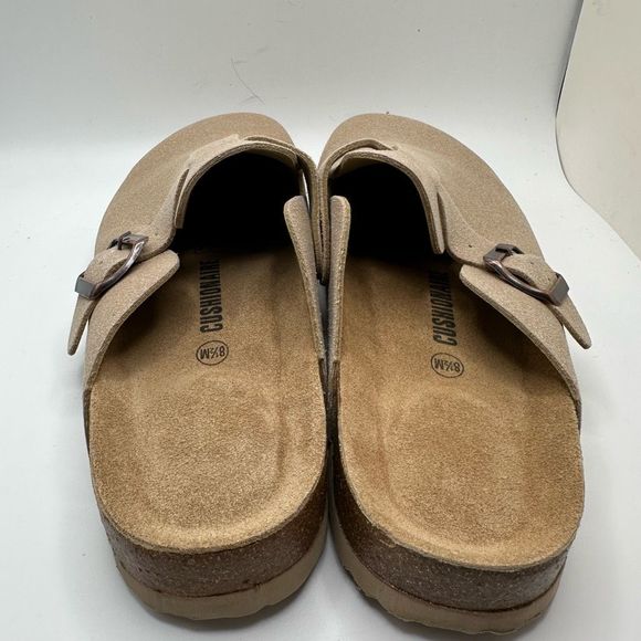 CUSHIONAIRE Women's Cork Footbed Clog 8 TAN - Picture 4 of 8